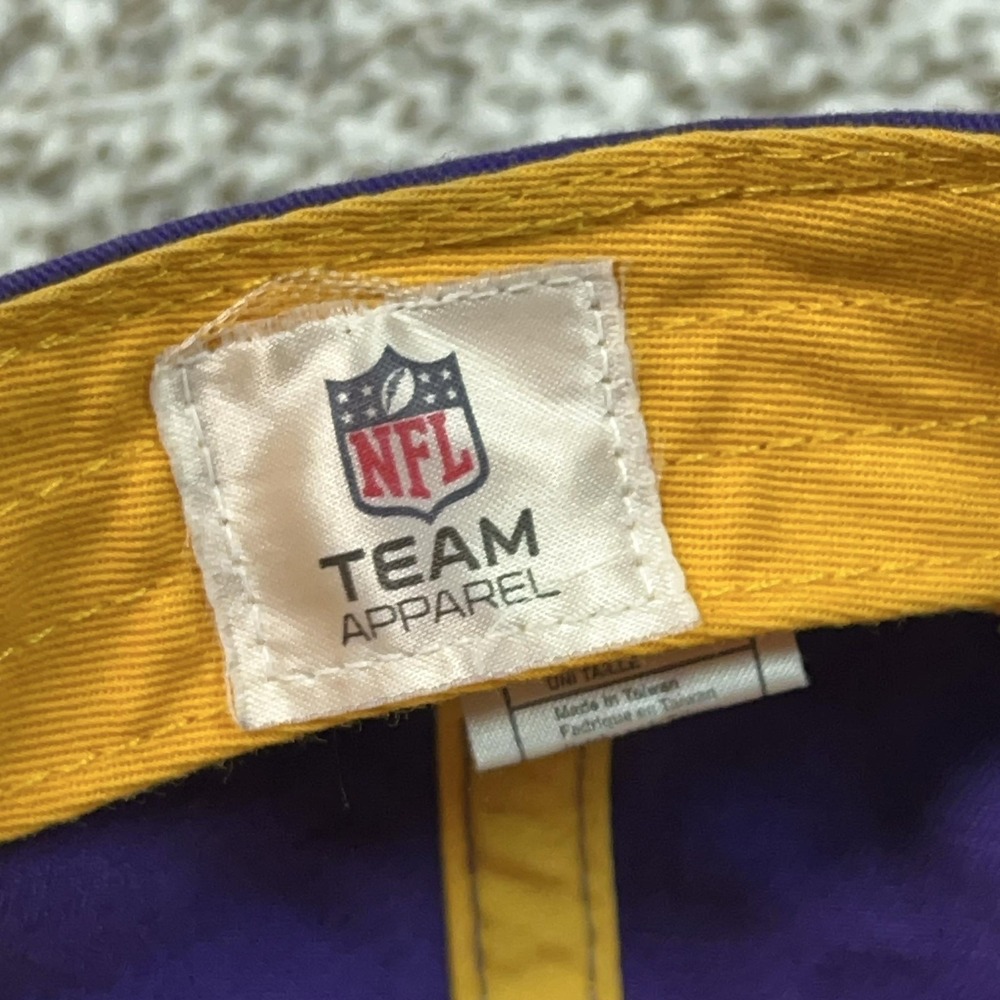 Minnesota Vikings Hat Cap Strap Back One Size Purple NFL Football Team Apparel - Picture 6 of 7